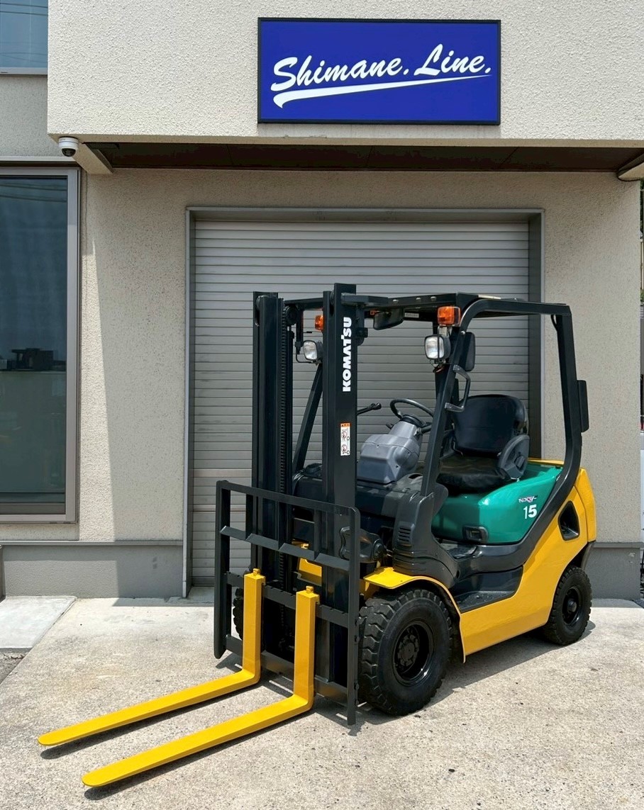 送料無料エリア多数 コマツ フォークリフト 1.5トン オートマ アワー少なめ 個人様や農家様も歓迎 安心自社配送
