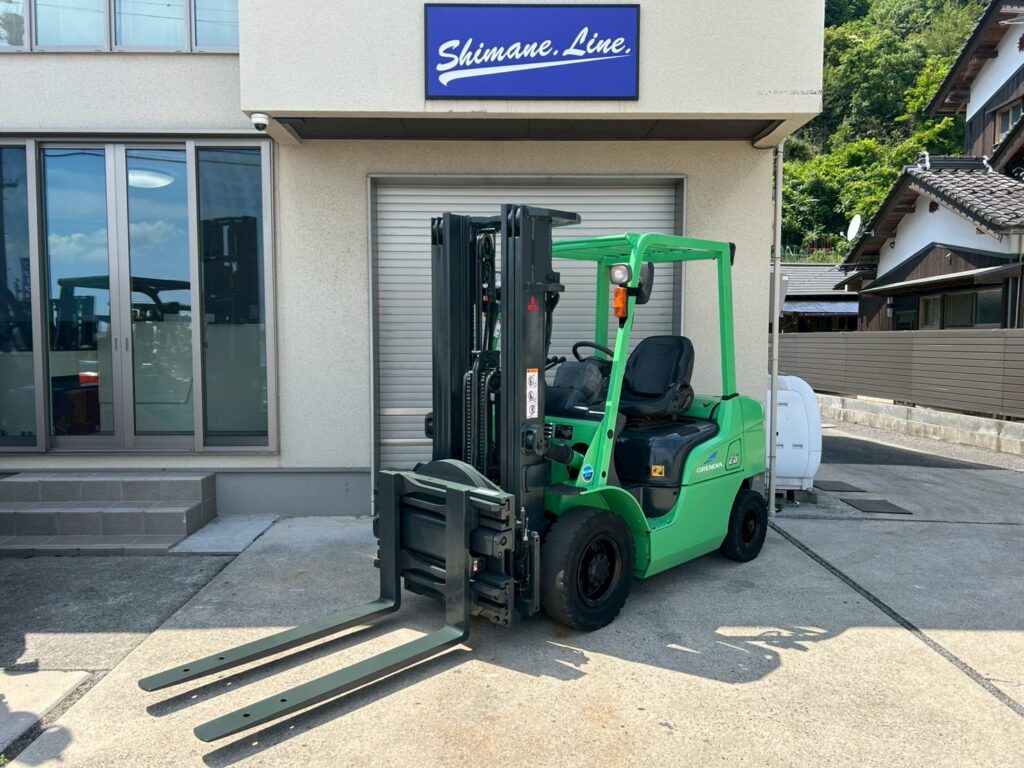 三菱　2.5ｔ　全回転　フォーククランプ